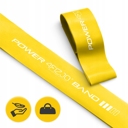 Резинка для фітнеса  4FIZJO Mini Power Band 0.8 мм 5-10 кг Yellow - фото №5